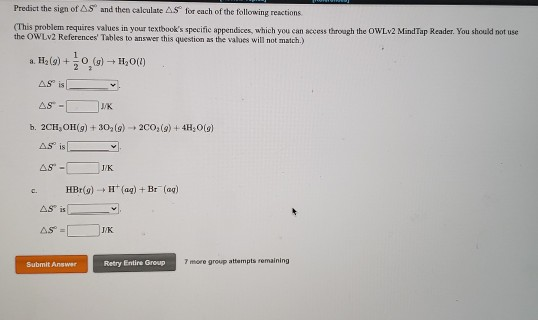 Solved Predict The Sign Of As And Then Calculate A5 For E Chegg Com