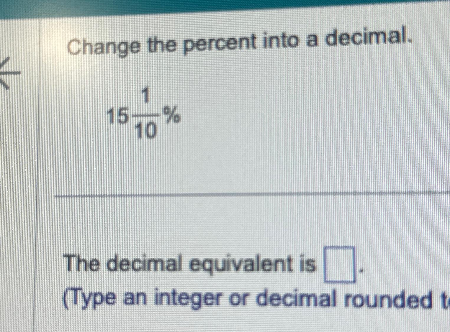 change 1 over 5 to decimal