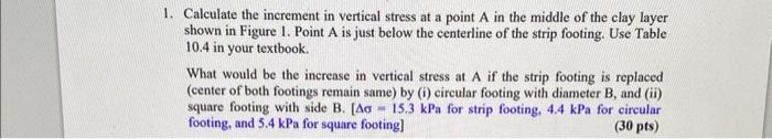 3. Use the 2:1 method to calculate stress increment | Chegg.com