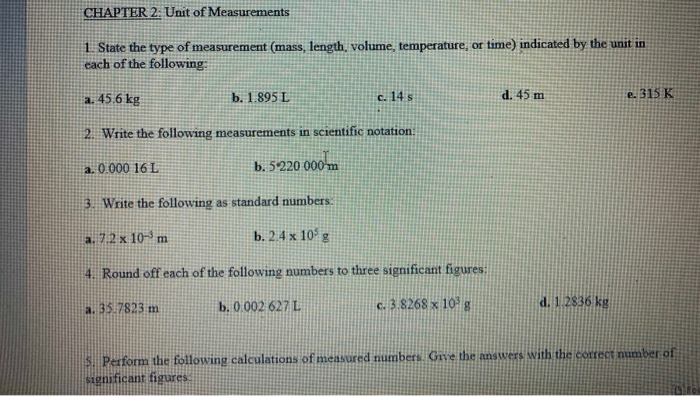 MEASUREMENTS — – STATE