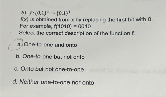 Solved 5 F 01 4 → 01 4 Fx Is Obtained From X By 7549