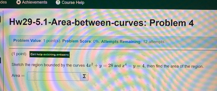 Solved des Achievements Course Help | Chegg.com