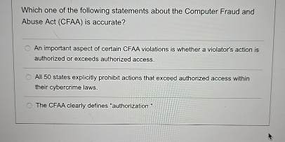 Solved Which one of the following statements about the | Chegg.com