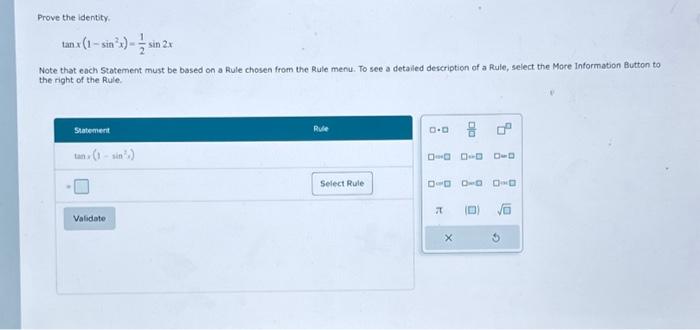 Prove the identity. anx (1-sin²x)= n²x) = sin Note | Chegg.com