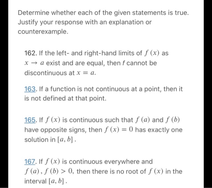Solved Determine whether each of the given statements is | Chegg.com
