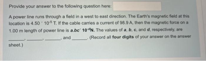 Solved Provide your answer to the following question here: A | Chegg.com