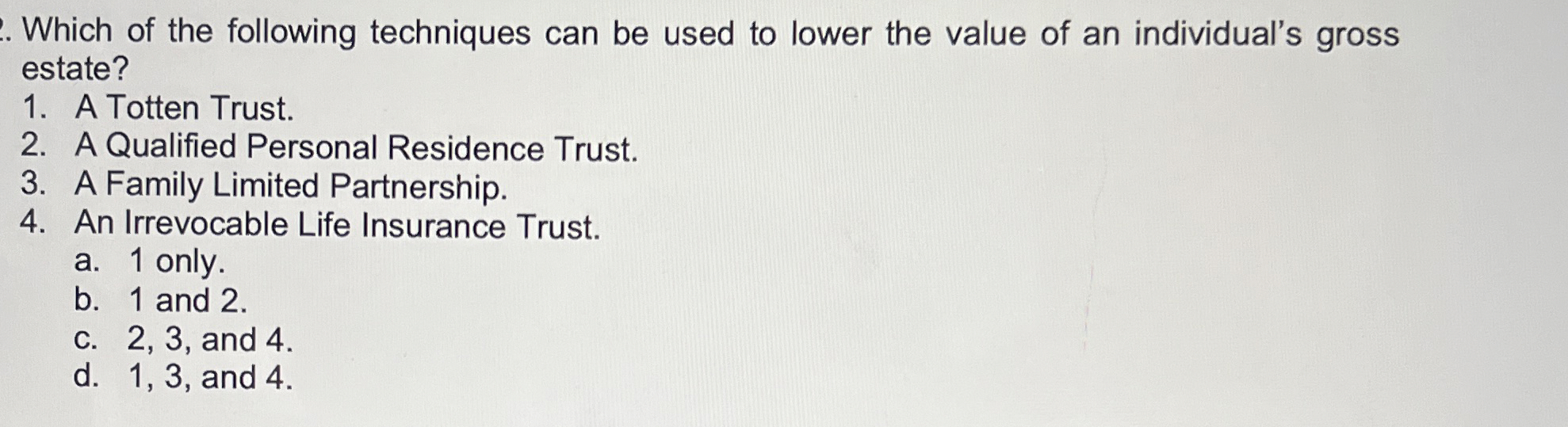 Solved Which of the following techniques can be used to | Chegg.com