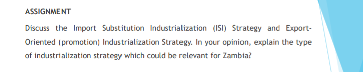 ASSIGNMENT Discuss the Import Substitution | Chegg.com