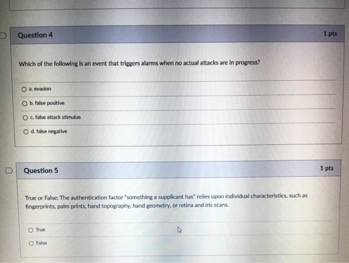 Solved Question 4 1 pts Which of the following is an event | Chegg.com
