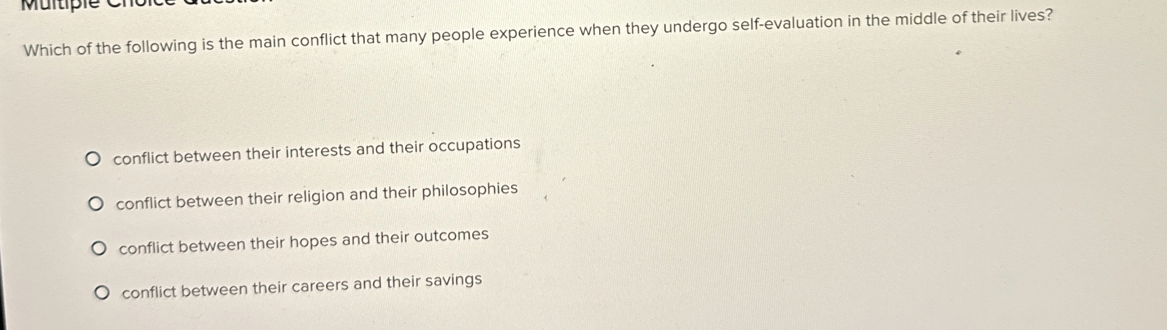 Solved Which of the following is the main conflict that many | Chegg.com