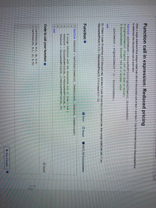 Function Call In Expression Reduced Pricing Solved Function call in expression: Reduced pricing Write a | Chegg.com