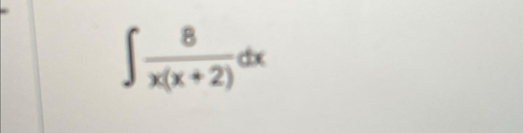 Solved ∫﻿﻿8x(x+2)dx | Chegg.com
