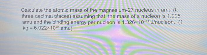 calculate the relative atomic mass of magnesium to one decimal place