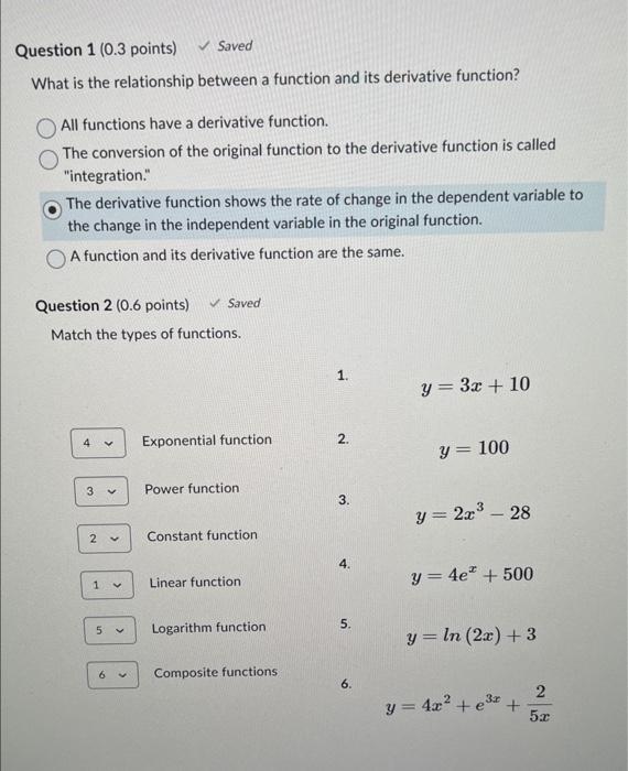 Solved What is the relationship between a function and its | Chegg.com