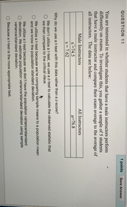 Solved QUESTION 9 1 points Save Answer You are interested in | Chegg.com