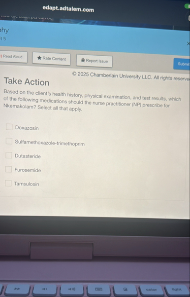 Solved edapt.adtalem.comhyt 5© 2025 ﻿Chamberlain University | Chegg.com