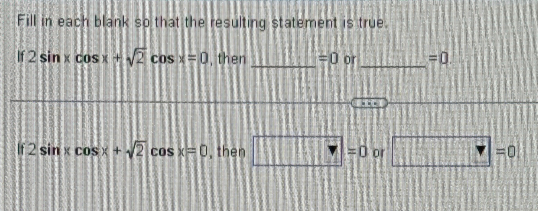 Solved Fill in each blank so that the resulting statement is | Chegg.com