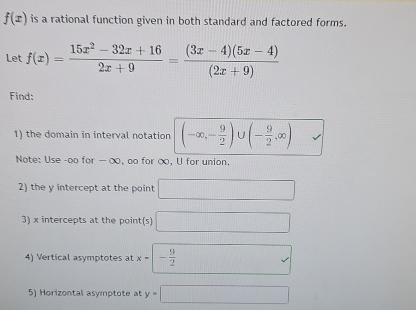 what are the steps to solve f(x) ﻿is a rational | Chegg.com