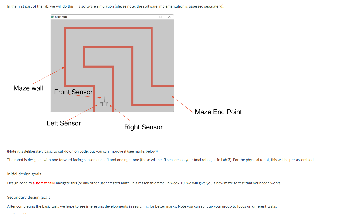 what is the code to make the car navigate through the | Chegg.com