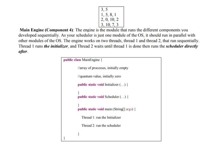 Solved Process (component 1): Create A Class That Represents 