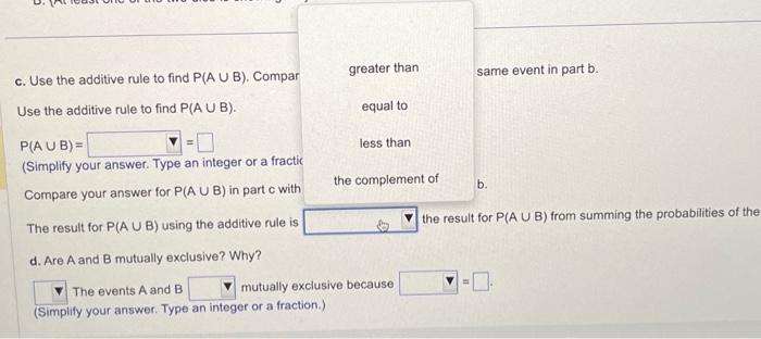 Solved A Pair Of Fair Dice Is Tossed. Define The Events A | Chegg.com