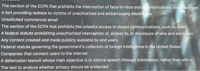 Solved Foreign Intelligence Surveillance Act (FISA)