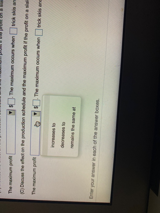 Solved manufacturing company makes two types of water skis,