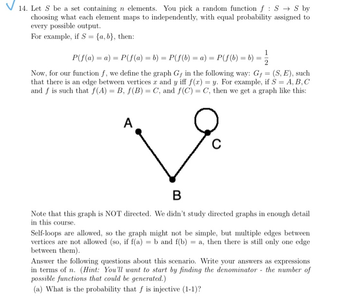 Solved V 14 Let S Be A Set Containing N Elements You Pi Chegg Com