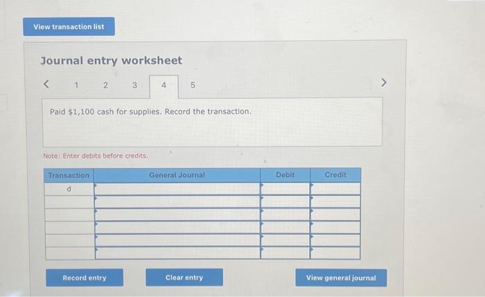 Solved Journal entry worksheet 45 Borrowed $4,740 from a | Chegg.com
