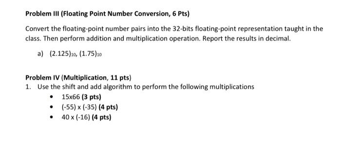 floating point number conversion