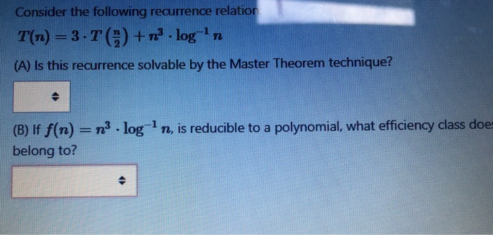 Solved Consider The Following Recurrence Relation T(n) = 3 - | Chegg.com