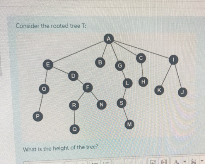 Solved Consider the rooted tree T: A C E B L H F K J N S 20 | Chegg.com