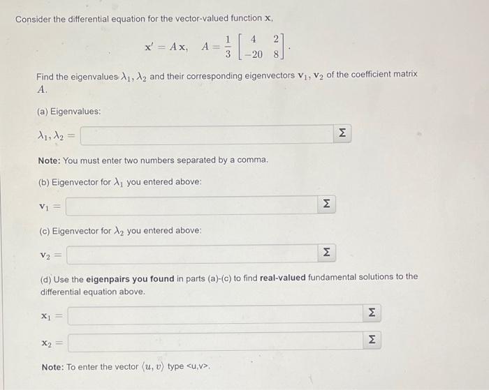 Solved Consider the differential equation for the | Chegg.com