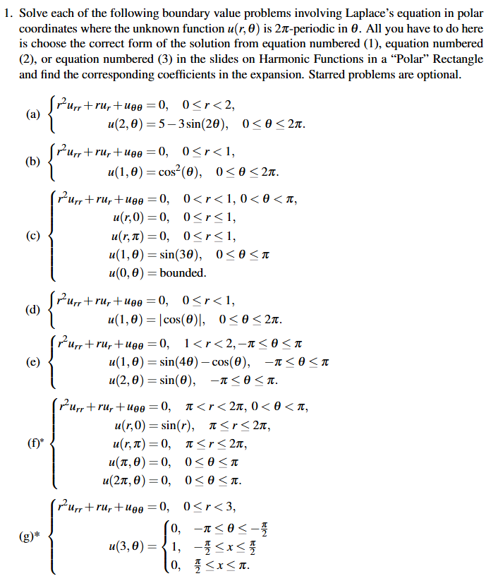 Solved Solve each of the following boundary value problems | Chegg.com