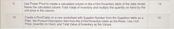 Solved 9 Use Power Pivot to create a calculated column in | Chegg.com