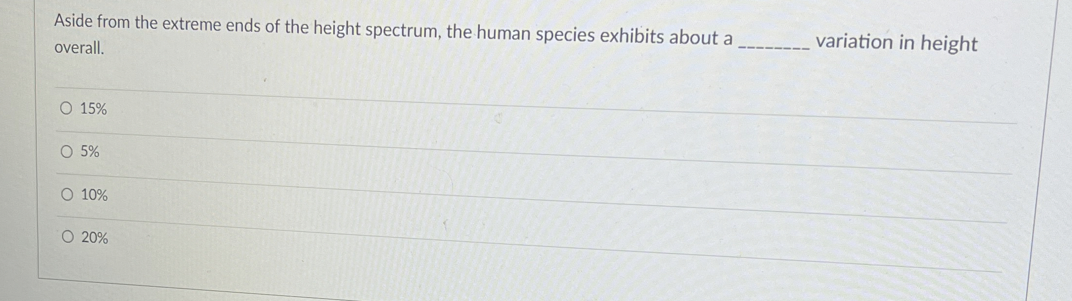 Solved Aside from the extreme ends of the height spectrum, | Chegg.com
