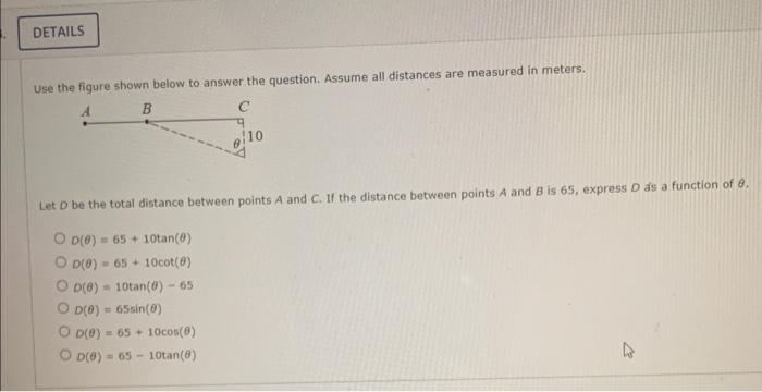 Solved Use the figure shown below to answer the question. | Chegg.com