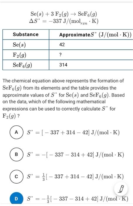 Solved Se S 3 F2 G Sefe 9 As 337j Molyan K S Chegg Com