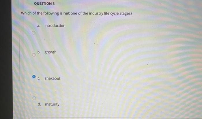 Solved QUESTION 3 Which Of The Following Is Not One Of The Chegg