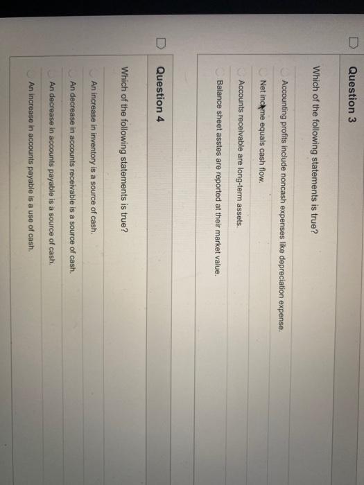 Solved D Question 3 Which of the following statements is | Chegg.com