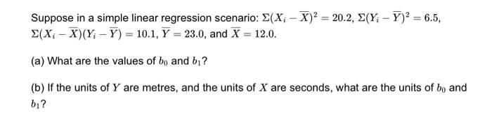 Solved Suppose in a simple linear regression scenario: | Chegg.com