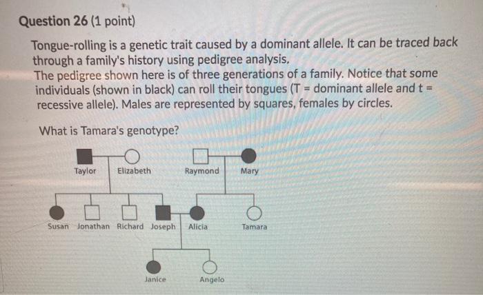 solved-question-26-1-point-tongue-rolling-is-a-genetic-chegg