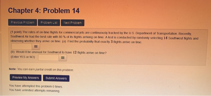 Solved Chapter 4: Problem 14 Previous Problem Problem List | Chegg.com