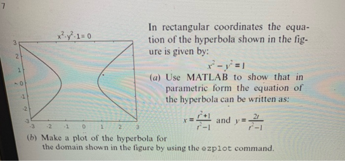 Solved 7 In rectangular coordinates the equa- tion of the | Chegg.com