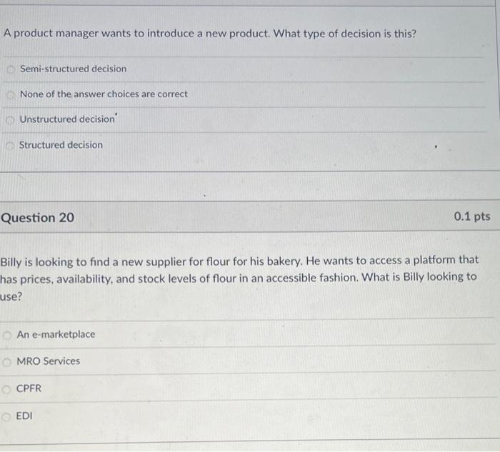 Solved A product manager wants to introduce a new product. | Chegg.com