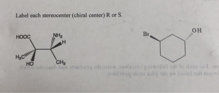 Solved Label Each Stereocenter Chiral Center R Or S Oh Br