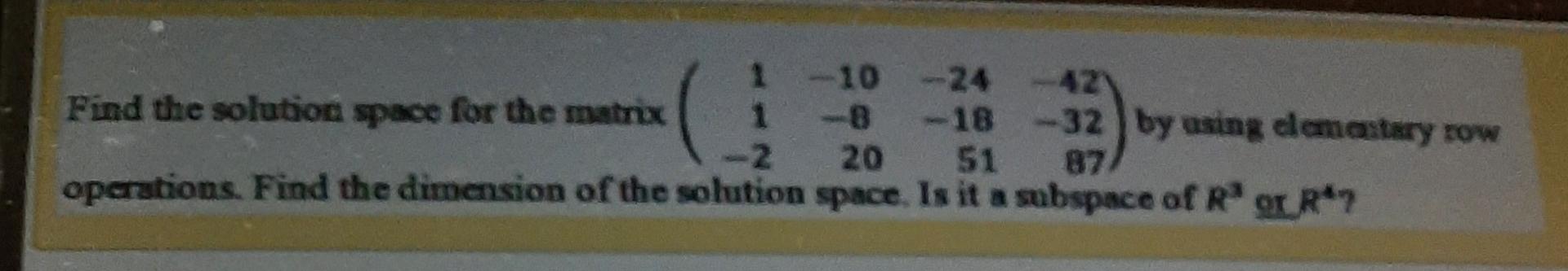Solved problem in Applied Linear Algebra strictly answer | Chegg.com