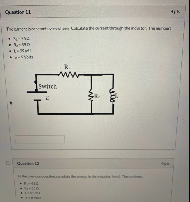 Solved Question 11 4 pts The current is constant everywhere. | Chegg.com