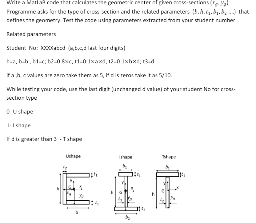 Solved Write a MatLaB code that calculates the geometric | Chegg.com