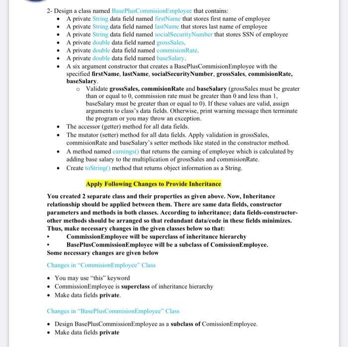 Solved There are 2 separate class given below, create those | Chegg.com